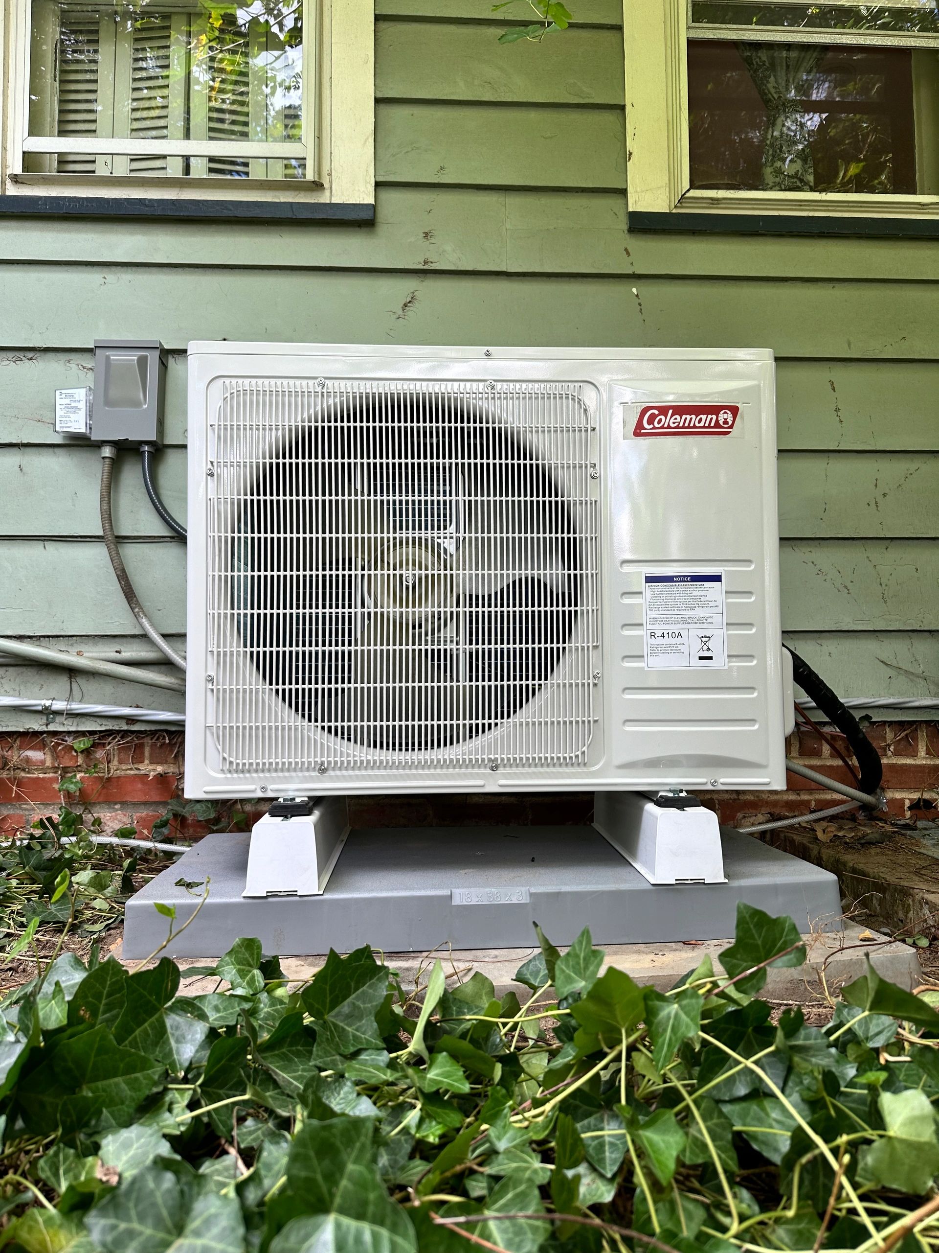 Coleman mini-split installation