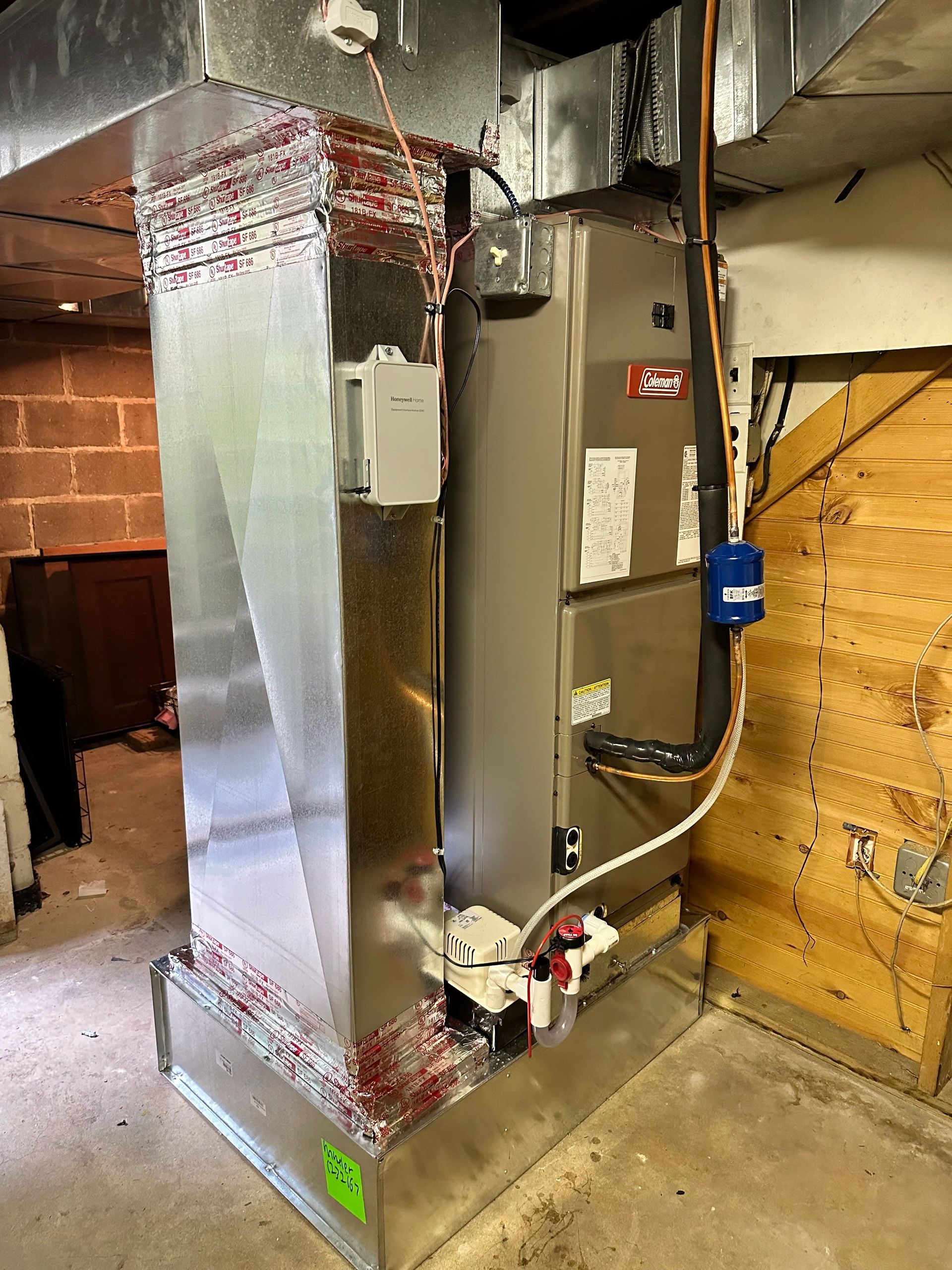 Interior HVAC ductwork