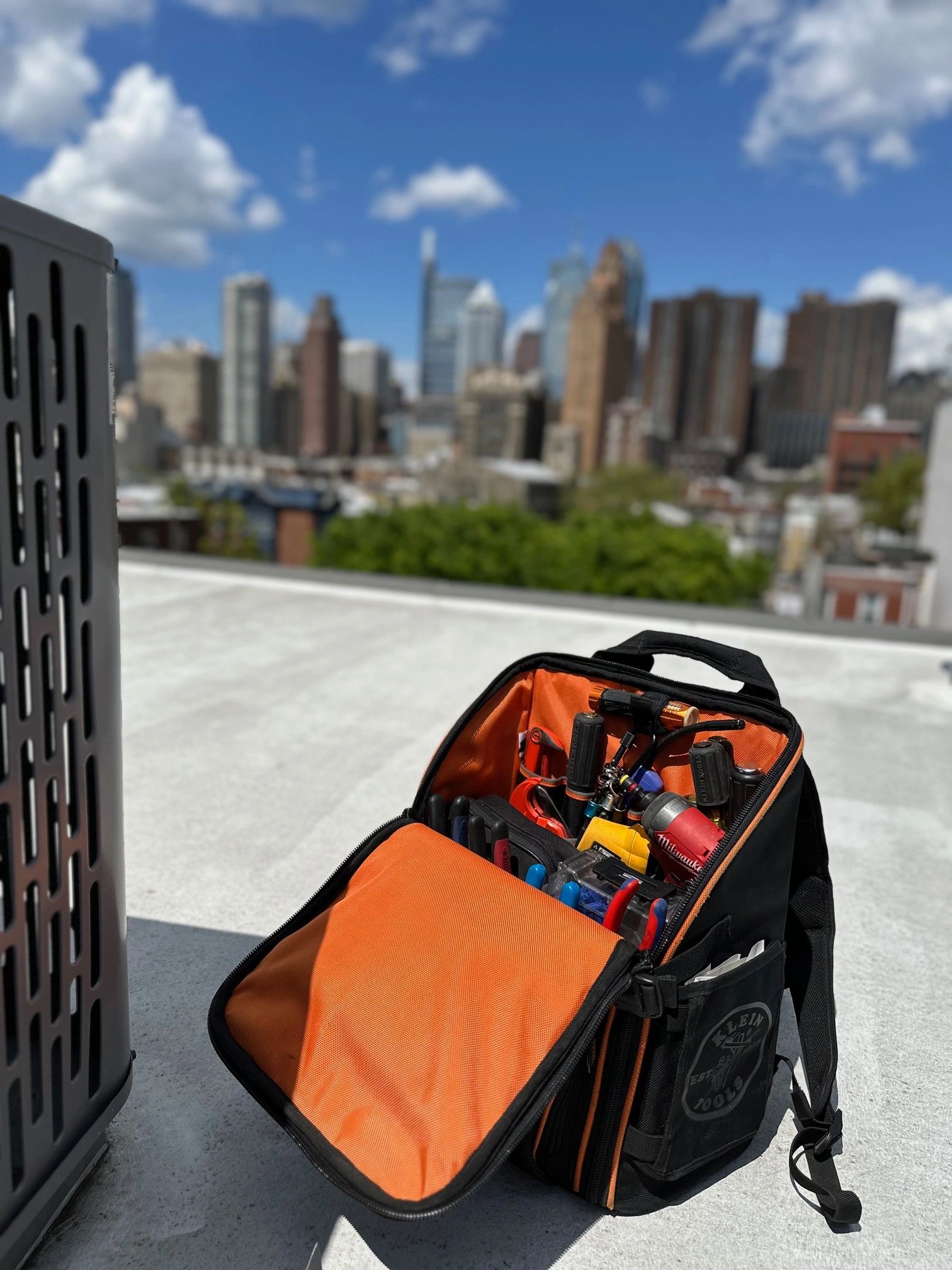 Philly rooftop HVAC work