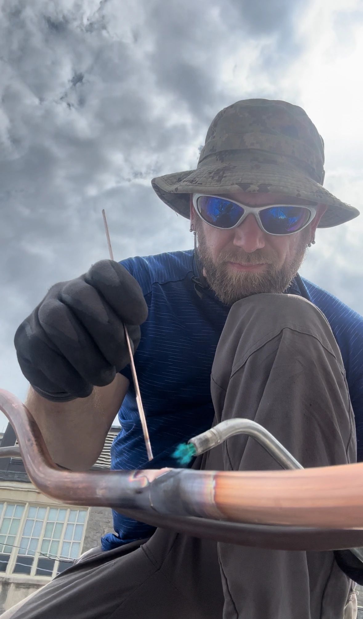Mueller Mechanical technician on the job